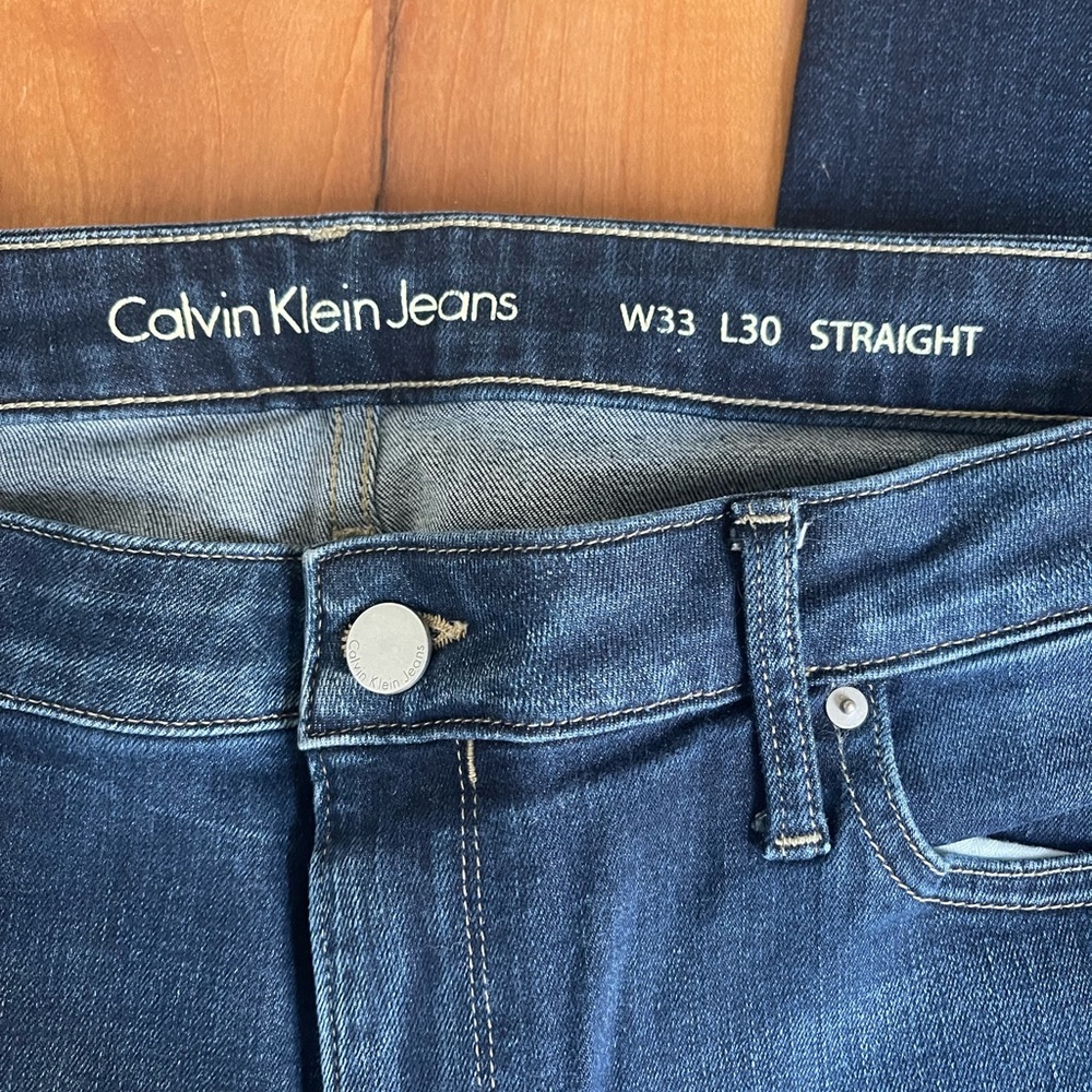 Vintage Calvin Klein Straight Leg Jeans 33W x 30L - Picture 4 of 7